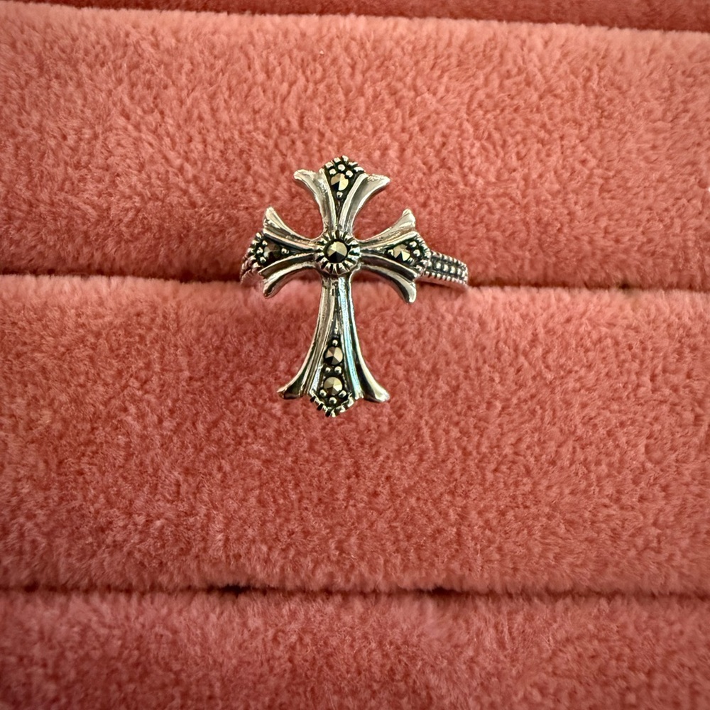 Silver Cross Ring